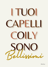 Carica l'immagine nel visualizzatore di Gallery, Afro Hair Quote Wall Art - BEAUTIFUL COILY