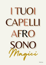 Carica l'immagine nel visualizzatore di Gallery, Afro Hair Quote Wall Art - MAGIC AFRO