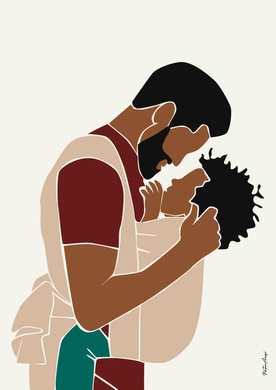 Black Family Wall Art - DADDY'S LOVE