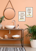 Carica l'immagine nel visualizzatore di Gallery, Afro Hair Quote Wall Art - BEAUTIFUL COILY