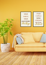Load image into Gallery viewer, Afro Hair Quote Wall Art - ANCESTORS' HERITAGE